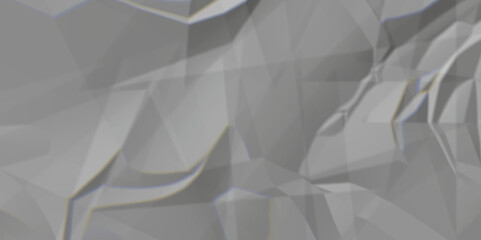 Obraz premium Gray crumpled paper texture background. white fabric crushed textured crumpled. white wrinkly backdrop paper background. gray paper texture material.panorama grunge wrinkly paper texture.paper texture