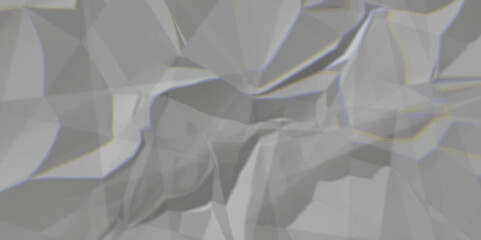 Fototapeta premium Gray crumpled paper texture background. white fabric crushed textured crumpled. white wrinkly backdrop paper background. gray paper texture material.panorama grunge wrinkly paper texture.paper texture