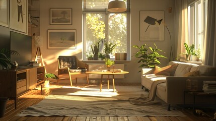 リビングルーム・北欧風