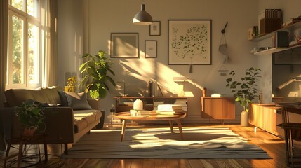 リビングルーム・北欧風