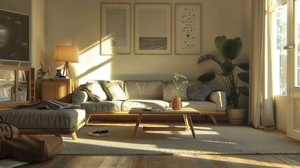 リビングルーム・北欧風