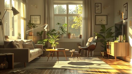 リビングルーム・北欧風