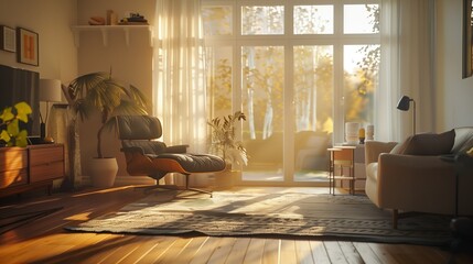 リビングルーム・北欧風