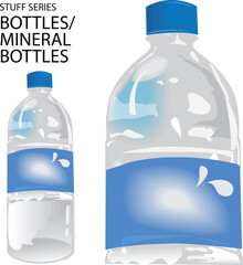 mineral water bottles made from plastic