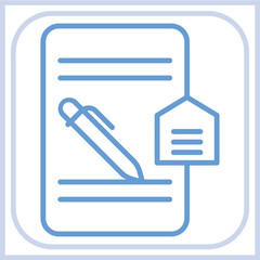 Obraz premium Property Sale Agreement icon Design