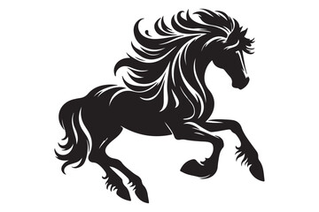 Horse silhouette vector illustration