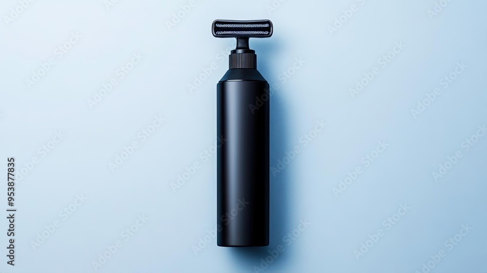 Aufkleber a sleek electric razor placed neatly on a clean white background with subtle lighting perfect for pr