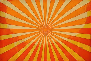 Fototapeta premium Vivid yellow and orange sunburst with radiating rays. Artistic image.