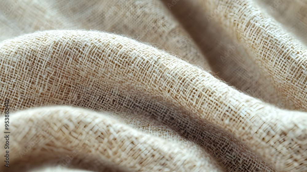 Poster soft and elegant woven fabric texture with subtle neutral patterns
