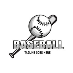 Baseball ball and bat design, Perfect Sports logo for Baseball team