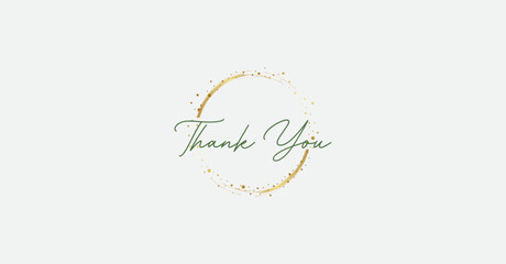 Thank you handwritten elegance calligraphy font
