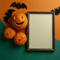 halloween pumpkin frame