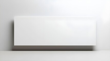 A high-resolution stock photo of a blank landscape-oriented banner on a white background.