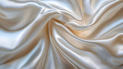 Fototapeta premium Captivating Abstract Satin Fabric with Flowing Reflections and Soft Folds