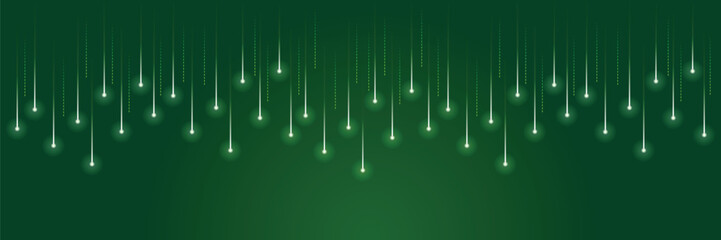 Meteor rain with falling glowing comets. Abstract light digital background. Neon Light Particles, luminous rays in motion, technology, network. falling glowing neon lights. Falling stars. Vector