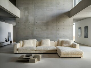 modern living room with sofa