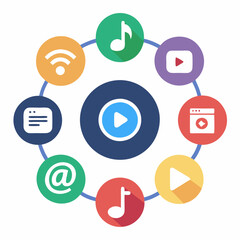 all social media icon twitter, instagram, youtube, snapchat, linkedin, tiktok etc