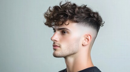 A man with a shaved head and a shaved beard