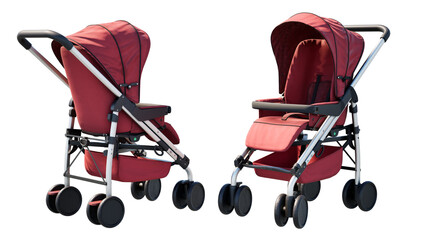 baby carriage isolated 