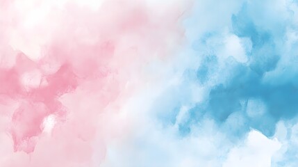 A soft watercolor-style background featuring gentle brush strokes in pastel shades of pink and blue, ideal for creating a calming atmosphere
