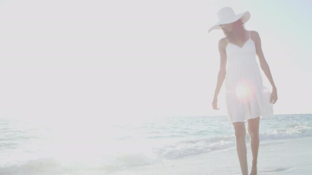 Beautiful Girl Loving Island beach travel Lifestyle