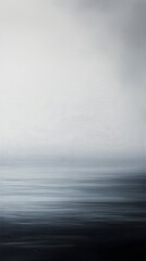 Fototapeta premium An abstract representation of a seascape where ocean and sky blend seamlessly, evoking a sense of calm