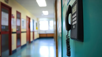 A mental health hotline number displayed on a school bulletin board, accessible to all students