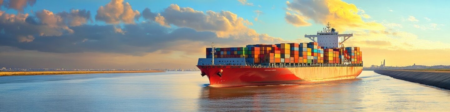 Vlcc. Traffic Jam Icon with Freight Ship, Containers, and Crude Oil Tanker in Suez Canal