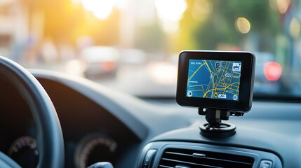 A close-up of a telematics device installed in a vehicle, with data being transmitted to an insurance provider.