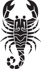 Scorpion tattoo cut out traditional PNG Design