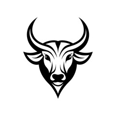 Minimalist Golden Bull Logo Vector Art - Elegant and Modern Design