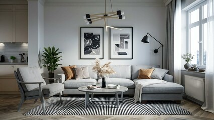 Fototapeta premium modern living room