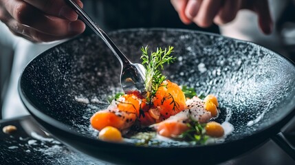 A sleek modern style showcasing a restaurant-quality dish