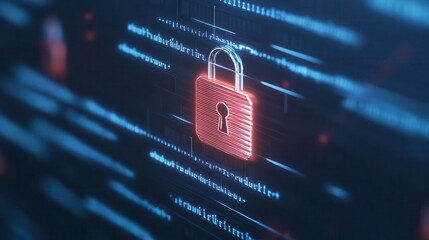 Image of personal data secured by encryption algorithms in a digital environment, data encryption, safety measures