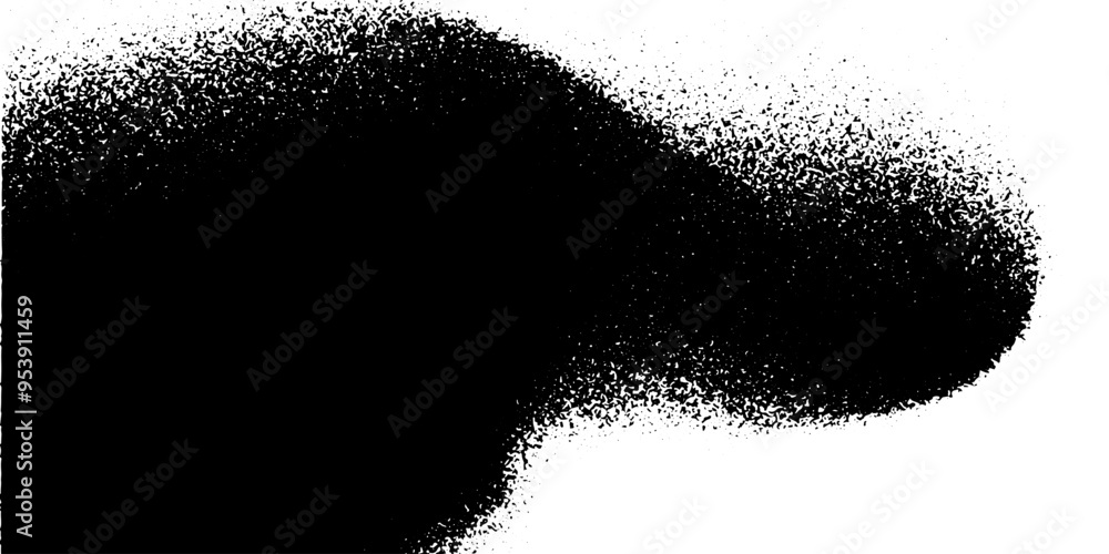 Poster grain sand wave with shadow pattern. stipple dotwork brush strokes with sand texture. dotted lines w