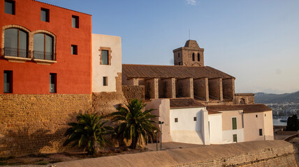 Fototapeta premium Old castle in Ibiza