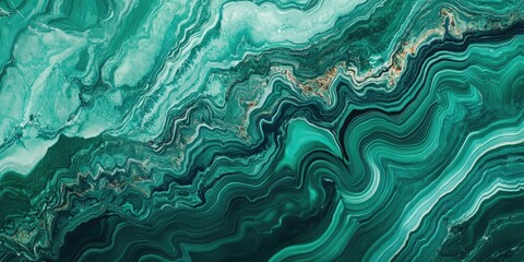 Obraz premium Green and Black Marble Slab Close Up