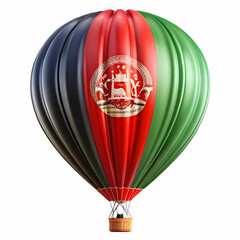 Obraz premium Afghanistan flag waying isolated