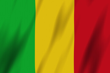 Obraz premium Mali flag background