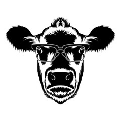 Cow In Glasses
