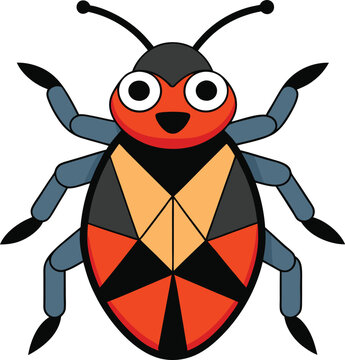 recommend clip art: Harlequin bug insect art victor