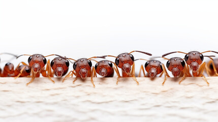 Red Ants Close Up Macro Photography