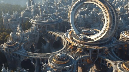 Circular Cityscapes: A Bird's Eye View of Unique Platform Architecture