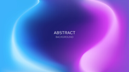 Abstract gradient blue purple neon background in dynamic line concept for poster banner and cover
