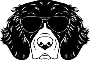 Drentsche Patrijshond In Sunglasses