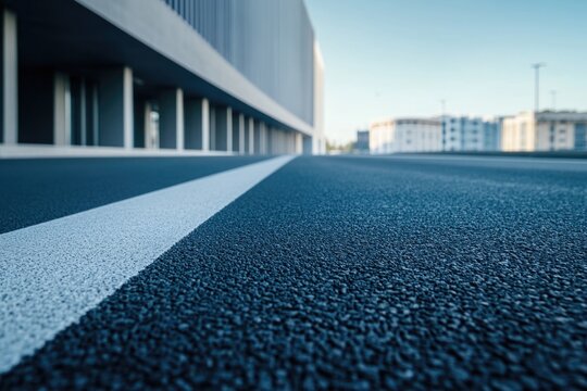 Fototapeta Black and White City Street