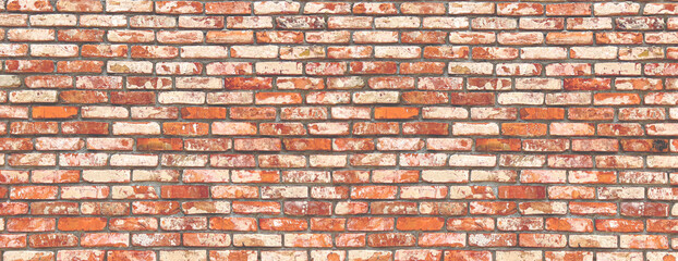 Red brick wall texture background