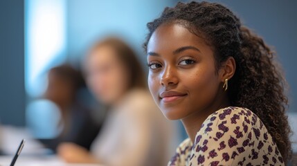 Confident Young Professional at Financial Literacy Workshop for Personal Finance Management