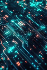 Fototapeta premium Computer Circuit Board Close-Up