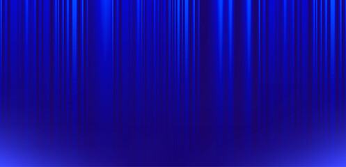 Elegant Blue Vertical Stripes. Modern Gradient Design with Rich Blue Tones and Soft Lighting Effects